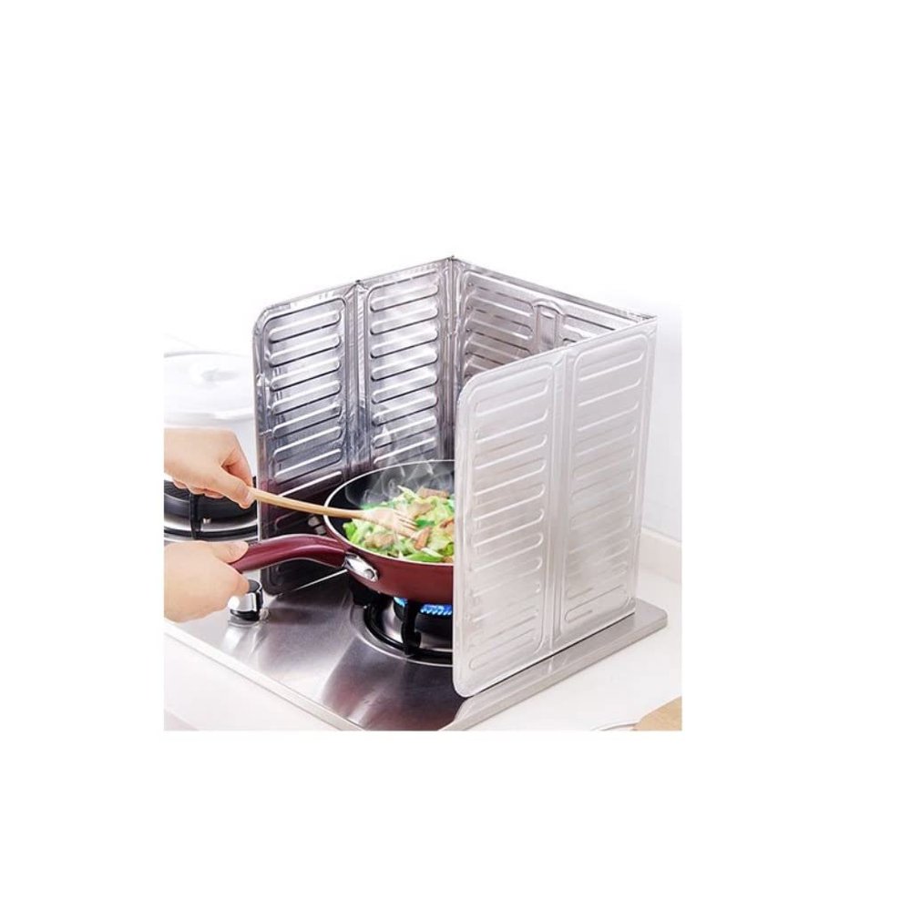 Grafken Kitchen Gas Gas Stove Oil-Proof Pad Baffle, Aluminum Foil Tin Foil Pad Protection Stove Oil Baffle One-time Integrated Stove Aluminum Foil (Color : E)