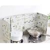 Grafken Kitchen Gas Gas Stove Oil-Proof Pad Baffle, Aluminum Foil Tin Foil Pad Protection Stove Oil Baffle One-time Integrated Stove Aluminum Foil (Color : E) view 4