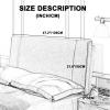 ZZYK King Headboard Bed Backboard Upholstered Headboards Backrest Pillow Washable Linen Bed Headboard Full Size for Bedroom Headboard Suitable with Headboard,D,47.2"/120cm(Full) view 2