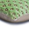 The HomeCentric Decorative Green 12"x18" (30x45 cm) Lumbar Pillow Cover, Linen Ribbon & Pearl Embroidery Oblong Pillow, Abstract Pattern Modern Style - Mint Ripple view 2