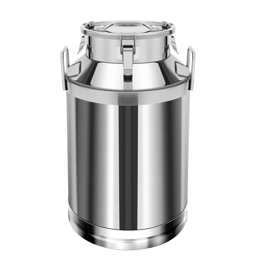 60 Liters Stainless Steel Milk Tank, Large Capacity Wine Milk Barrel Wine Barrel Milk Tank Portable Pot With Sealed Lid Barrel, Suitable For Kitchen Restaurant Family Milk Tea Shop