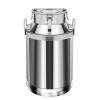 60 Liters Stainless Steel Milk Tank, Large Capacity Wine Milk Barrel Wine Barrel Milk Tank Portable Pot With Sealed Lid Barrel, Suitable For Kitchen Restaurant Family Milk Tea Shop view 1