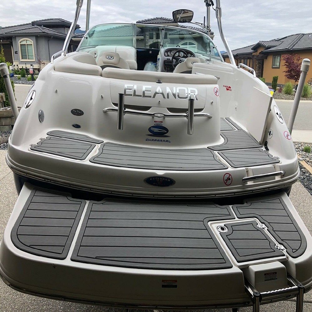 Boat EVA Faux Teak Decking Floor Compatible with 2003 Chaparral 300 Signature Swim Platform and Cockpit