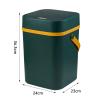 DWLOMHE Plastic Rectangular Trash/Garbage, Trash Bin for Bathroom, Automatic Touchless Infrared Motion Sensor Trash Can Combo Set, for Home Office Indoor Outdoor view 2