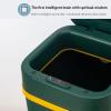DWLOMHE Plastic Rectangular Trash/Garbage, Trash Bin for Bathroom, Automatic Touchless Infrared Motion Sensor Trash Can Combo Set, for Home Office Indoor Outdoor view 3