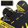 Tudomro 2 x 10 ft Construction Road Table Runner, Long Road Racetrack Floor Table Runner Tablecloths for Construction Car Runway Theme Birthday Party Decor Supplies view 2