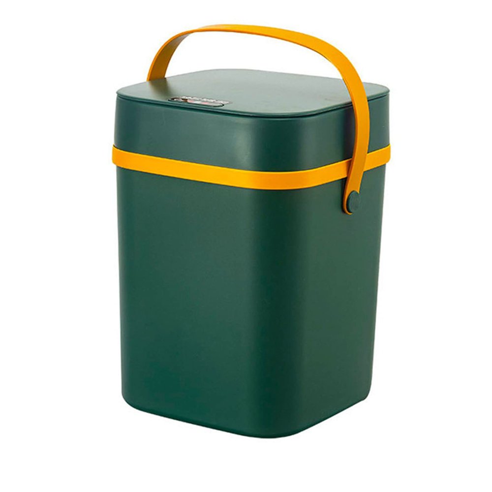 DWLOMHE Plastic Rectangular Trash/Garbage, Trash Bin for Bathroom, Automatic Touchless Infrared Motion Sensor Trash Can Combo Set, for Home Office Indoor Outdoor