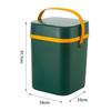DWLOMHE Plastic Rectangular Trash/Garbage, Trash Bin for Bathroom, Automatic Touchless Infrared Motion Sensor Trash Can Combo Set, for Home Office Indoor Outdoor view 2