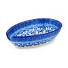 Polmedia Polish Pottery Spoon Rest UNIKAT - Polish Fields Pattern Handmade in Boleslawiec Poland by Ceramika Artystyczna + Certificate of Authenticity view 1