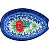 Polmedia Polish Pottery Spoon Rest UNIKAT - Polish Fields Pattern Handmade in Boleslawiec Poland by Ceramika Artystyczna + Certificate of Authenticity view 2