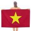 Vietnam Flag Beach Towel,Oversized Super Soft Ultra Thin Absorbent Beach Towels for Travel,Quick Dry Double-Faced Pile Towel for Women view 1