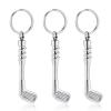 constantlife 3 Pack Cremation Necklaces for Ashes - Golf Clubs Urn Pendant Memorial Jewelry for Women Men Funeral Keepsake Gift (Keychain-Silver) view 1
