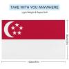 Singapore Flag Beach Towel,Oversized Super Soft Ultra Thin Absorbent Beach Towels for Travel,Quick Dry Double-Faced Pile Towel for Boys view 2