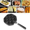 Egg Waffle Pan, Aluminum Takoyaki Maker Non-stick 12 Cavity Octopus Ball Grill for Making Pancake Balls Puffs Takoyaki view 2