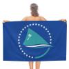 Pacific Community Flag Beach Towel,Oversized Super Soft Ultra Thin Absorbent Beach Towels for Travel,Quick Dry Double-Faced Pile Towel for Boys view 1
