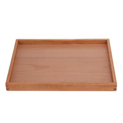 14.2x10.6inch Serving Tableware Storage Tray,Rectangle Wooden Tea Cup Tray,Handle Snack Tray for Coffee Tea at Home, Hotel Restaurant, Rectangle Wooden Tea Cup Tray,14.2x10.6inch ServinTray Tea T