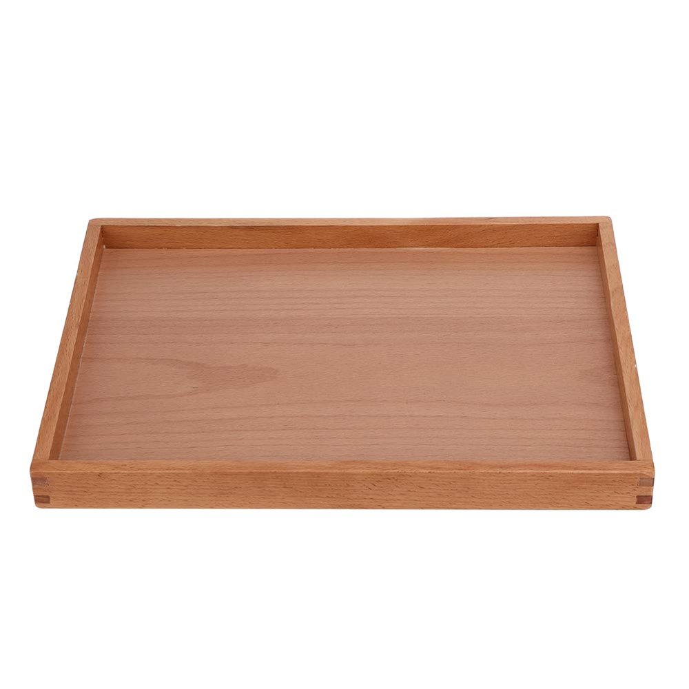 14.2x10.6inch Serving Tableware Storage Tray,Rectangle Wooden Tea Cup Tray,Handle Snack Tray for Coffee Tea at Home, Hotel Restaurant, Rectangle Wooden Tea Cup Tray,14.2x10.6inch ServinTray Tea T