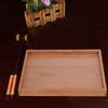 14.2x10.6inch Serving Tableware Storage Tray,Rectangle Wooden Tea Cup Tray,Handle Snack Tray for Coffee Tea at Home, Hotel Restaurant, Rectangle Wooden Tea Cup Tray,14.2x10.6inch ServinTray Tea T view 2
