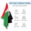 Sudan Flag Beach Towel,Oversized Super Soft Ultra Thin Absorbent Beach Towels for Travel,Quick Dry Double-Faced Pile Towel for Women view 3