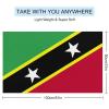 Saint Kitts and Nevis Flag Beach Towel,Oversized Super Soft Ultra Thin Absorbent Beach Towels for Travel,Quick Dry Double-Faced Pile Towel for Swim view 2