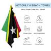 Saint Kitts and Nevis Flag Beach Towel,Oversized Super Soft Ultra Thin Absorbent Beach Towels for Travel,Quick Dry Double-Faced Pile Towel for Swim view 3