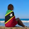 Saint Kitts and Nevis Flag Beach Towel,Oversized Super Soft Ultra Thin Absorbent Beach Towels for Travel,Quick Dry Double-Faced Pile Towel for Swim view 4