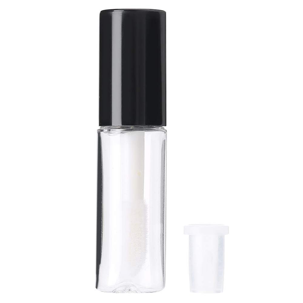 HERCHR Reusable Lipstick Bottle,45Pcs 1.2 ml Clear Mini Lip Gloss Tube Containers Transparent Mini Lipstick Containers for Women Girls