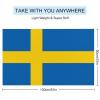 Swedish Flag Beach Towel,Oversized Super Soft Ultra Thin Absorbent Beach Towels for Travel,Quick Dry Double-Faced Pile Towel for Boys view 2