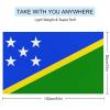 Solomon Islands Flag Beach Towel,Oversized Super Soft Ultra Thin Absorbent Beach Towels for Travel,Quick Dry Double-Faced Pile Towel for Men view 2