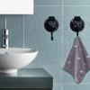 YSSILADI Heavy Duty Vacuum Suction Shower Hooks - Glass Suction Cup Bathroom Robe Hooks, Reusable, No Hole Punched, for Garland Decoration (Black, 6 Pack) view 3