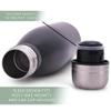 Elanze Designs Best Uncle Ever Black 17 ounce Stainless Steel Sports Water Bottle view 3