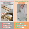 42" Gold Handle transaprent Bathtub Caddy for Luxury Bathroom view 2