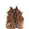 Luxe Faux Cowhide Rug for Rustic and Western Decor | Low Pile Faux Fur Rug with Sunray Cow Print | Cruelty-Free Fade Resistant Living Room Rugs | 4-1/4 x 5 ft view 3