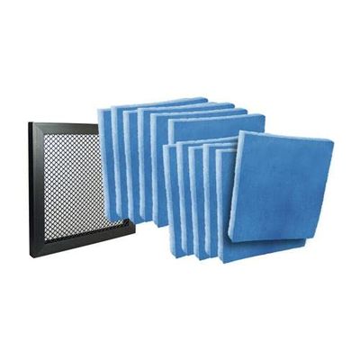 16-3/8 x 21-1/2 x 1 Pads-N-Frame Filter System - ABS Holding Frame & (12) Blue Filter Pads/HVAC Refills