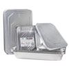 IDL Packaging Aluminum Foil Pans with Lids, Deep - 15 pc Chafing Dish Set - 5 Full Size and 10 Half Size Steam Table Pans + Lids - Disposable Cookware for Catering, Buffet, Party, BBQ view 1