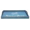 Elegant Designs HG2000-BST Summer Sun Palm Tree Beach Decorative Wood Serving Tray w/Handles, 15.50'' x 12'', Summertime, Blue view 2