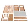 2 Tiers Bamboo Shoe Bench with Baskets Drawers, Shoe Entryway Bench Storage Entry Bench Foyer Bench Bamboo Shoe Rack Bench Storage Shelf for Entryway Bathroom Living Corridor, 30.9x19.49x11.61 view 4