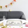 Elegant Designs HG2000-GNY Champagne Toast Decorative Wood Serving Tray w/Handles, 15.50" x 12", Light Gray Happy New Year view 4