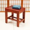 XJHOME Wooden Bathroom Stools Shower Bench Chair Foot Stool, Waterproof Spa Bath Seat, Perfect Cozy Wood Seat Stool Small Seat view 4