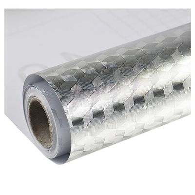 NUOBESTY 1roll Professional Aluminum Foil Sticker for Kitchen Oil Decal Easy to Clean for Countertops and Backsplashes Silver Design
