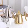 1L-1.5L Kettle Strainer Stainless Steel Teapot Polish Fashion Durable Coffee Cold Water Pot Home Tea Tool Induction Cooker Kettle (gold 1.5L) view 2