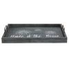 Elegant Designs HG2000-MBB Americana USA Decorative Wood Serving Tray w/Handles, 15.50" x 12", Midnight Blue Wash Home of The Brave view 2