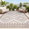 JONATHAN Y Diamond Tribal Medallion Indoor Outdoor Area Rug 3X5 Beige/Brown, Marokko for Backyard, Patio, Porch, Easy-Cleaning, High Traffic, Pet-Friendly, Non-Shedding (SMB127A-3) view 1