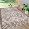 JONATHAN Y Diamond Tribal Medallion Indoor Outdoor Area Rug 3X5 Beige/Brown, Marokko for Backyard, Patio, Porch, Easy-Cleaning, High Traffic, Pet-Friendly, Non-Shedding (SMB127A-3) view 3