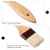 Boao 4 Pcs Pastry Brush, Natural Bristle Basting Brush for Cooking and Baking, BBQ Brushes for Butter, Baster, Oil, Egg, Sauce, Turkey, Grilling, Marinade and Kitchen Food(1, 1.5, 2, 3 Inch) view 3