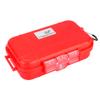 Hard Storage Case, Airtight Shockproof Protective Organizer for Outdoor Travel ABS Red 19 x 12 x 5 cm 1 Pack with Detachable Rubber Pad and Stainless Steel Fittings view 1