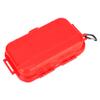 Hard Storage Case, Airtight Shockproof Protective Organizer for Outdoor Travel ABS Red 19 x 12 x 5 cm 1 Pack with Detachable Rubber Pad and Stainless Steel Fittings view 3