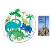 Heavy Duty Blue & Green Dinosaur Dessert Plates, 7 Inch, 24 Count view 2