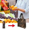 Aricsen 20 Pack 15x4.5x15 Inch Mixed Color Reusable Grocery Bags with Handles Bulk, Shopping Foldable Kitchen Bags Large Capacity Machine Washable Nylon Tote Bags, Polyester Fabric view 2