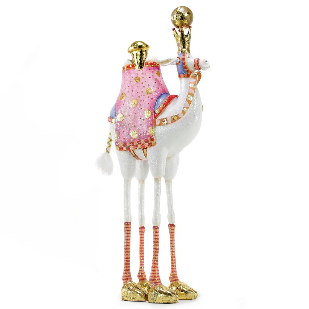 MACKENZIE-CHILDS Patience Brewster Nativity Figurine, Christmas Nativity Home Decor, Frank the Camel